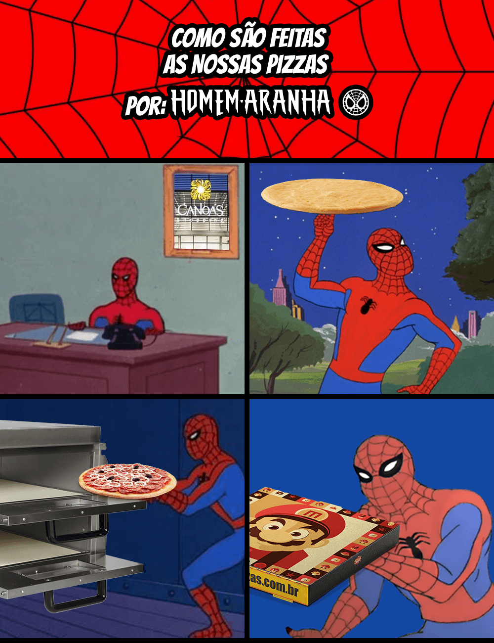 Como é feita a pizza da Comics